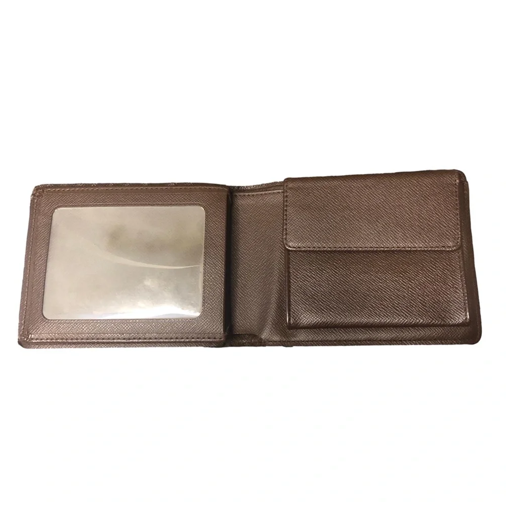 LOUIS VUITTON Damier Ebene Portefeiulle Florin Bifold Brown Checkered Wallet